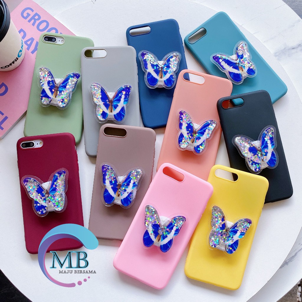 SOFTCASE POPSOCKET GLITTER CANDY REALME C1 C2 C3 5 5I 5S 6 PRO C17 7I 7 NARZO 20 PRO MB307