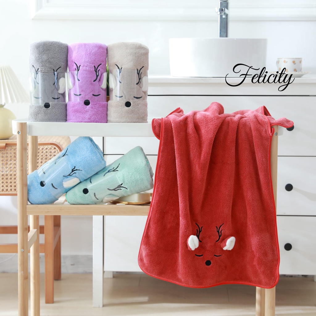 KUP - COD MURAH HANDUK/ TOWEL LUCU UKURAN JUMBO DESAIN   80 X 160CM