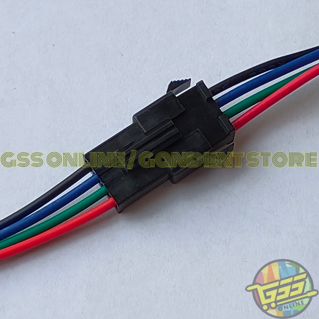 Kabel soket konektor socket male female LED strip DC JST SM 2 3 4 pin