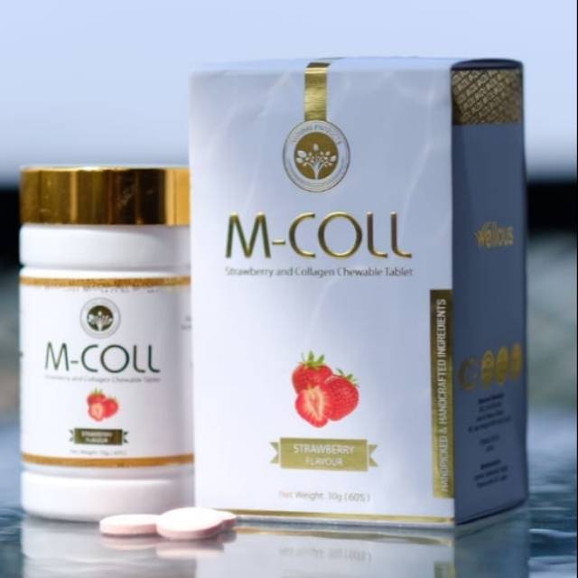 Mcoll mini/M-Coll kecil permen collagen,obat jerawat,pencerah kulit,mencegah keriput