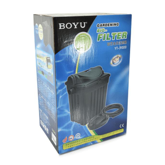 Terlaris Boyu Gardening Bio Filter/ Set Filter Kolam Ikan Yt-9000 + Uv Lights