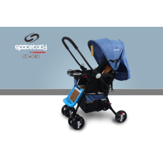 NEW ARRIVAL STROLLER SPACE BABY SB6216 BISA HADAP DEPAN BELAKANG