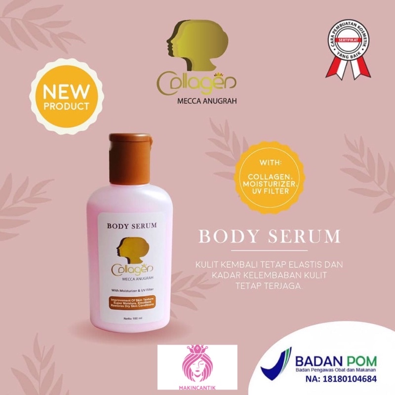 SYB Body Serum Collagen Mecca Anugerah BPOM