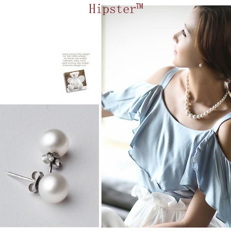 Hot Sale Fashion New Product Temperamental Pearl Stud Earrings