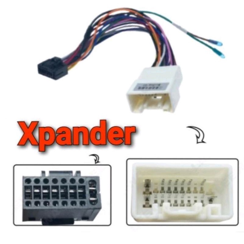 Kabel Soket PNP Head Unit Android Xpander atau Mitsubishi Xpander / Pajero 2016 - Up