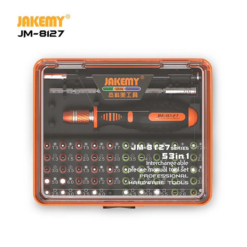 Jakemy JM-8127 53 in 1 Set Obeng Handphone