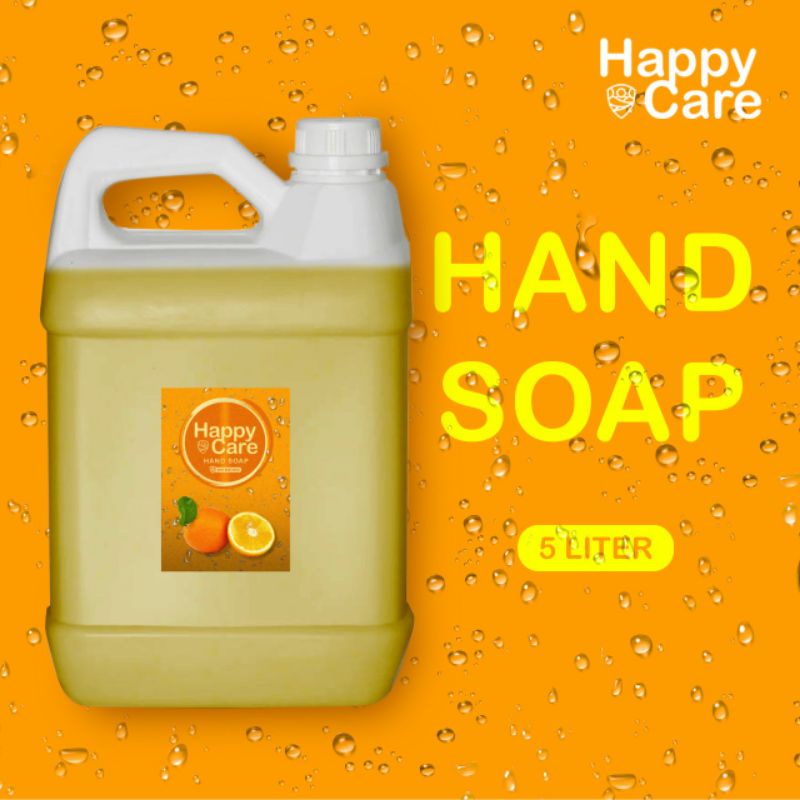 SABUN CUCI TANGAN ANTI BACTERIAL 5 LITER HAPPY CARE / HAND SOAP / SABUN CUCI TANGAN