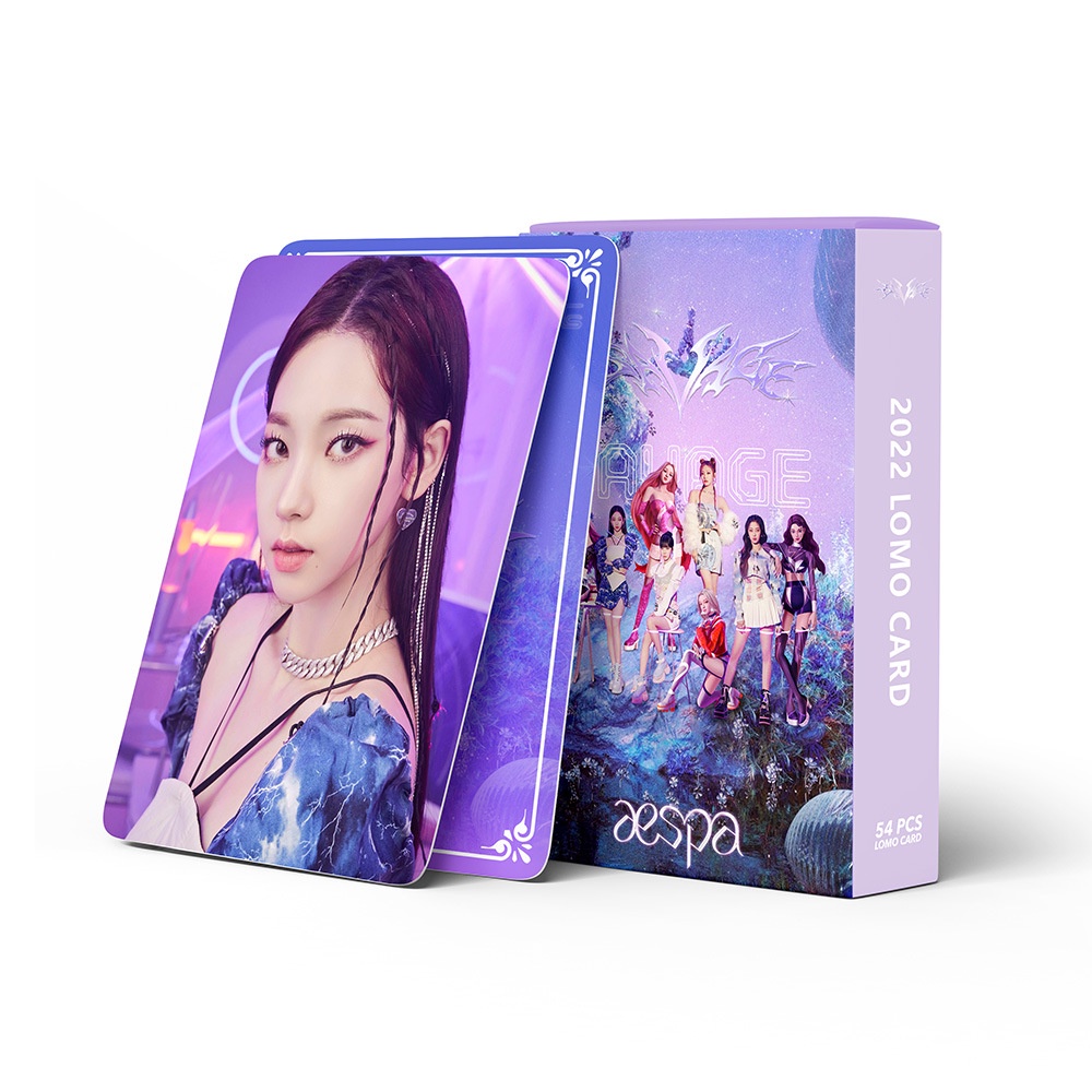 54pcs Kartu Lomo Foto Kpop Album AESPA 2022