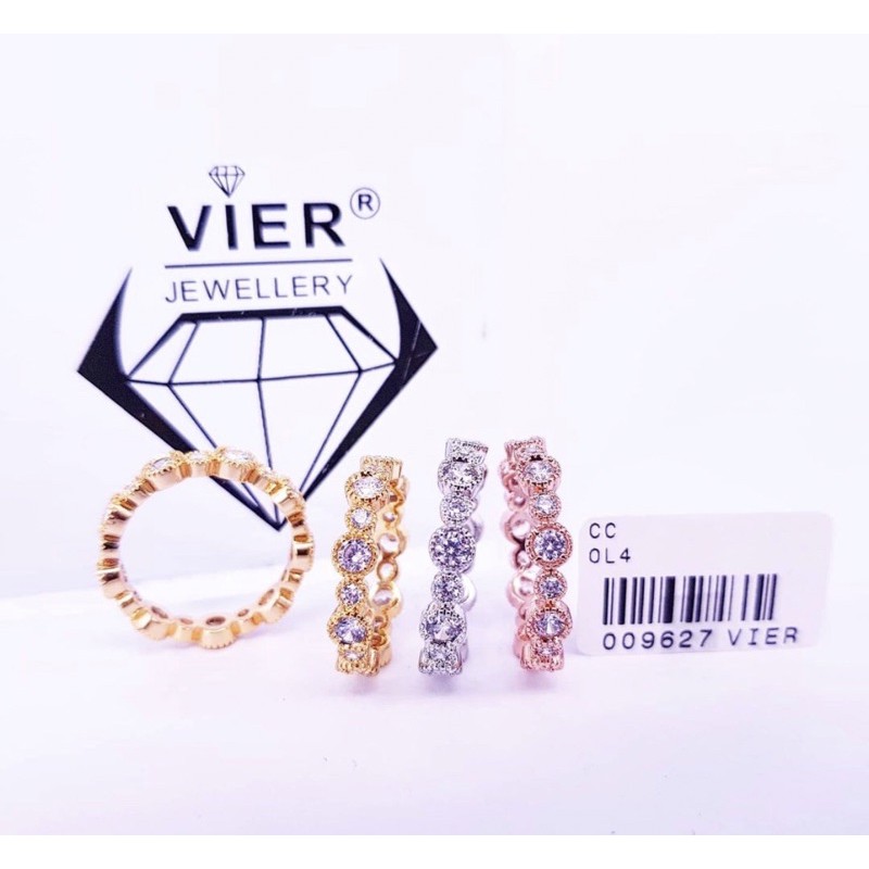 Vier Jewellery Ring 9627 / Cincin Zirconia Quality AAA+