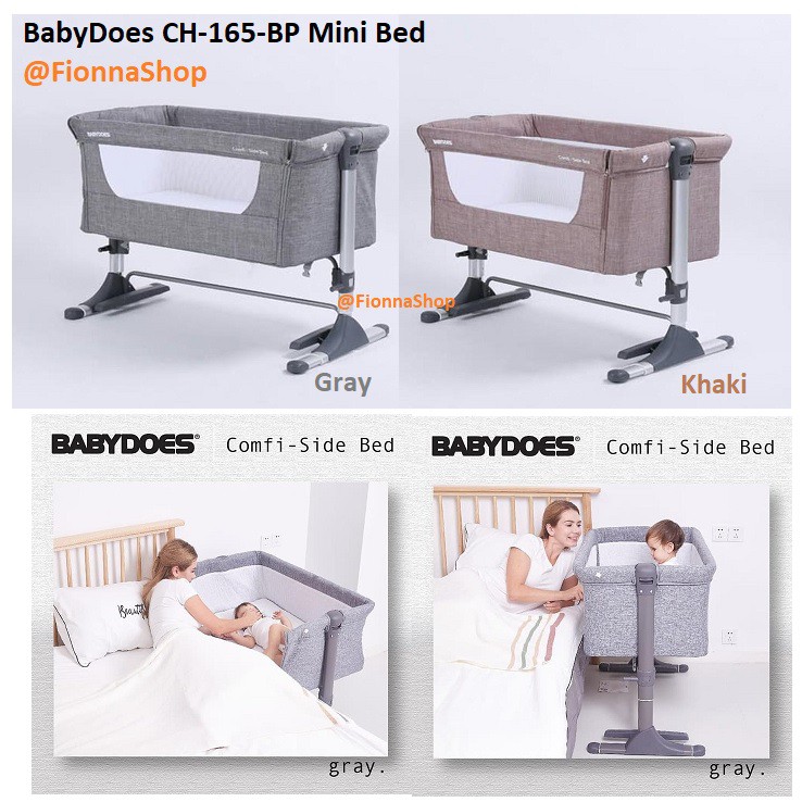 baby bed on side of bed