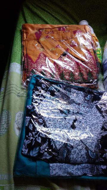 Sarimbit Gamis Couple Longdress Pesta Couple 065 Maura Couple - Sania Ruffle Batik Couple Ori Ndoro