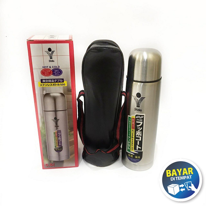 Vacuum Bottle 750ML / Termos Air Panas Stainless Steel Shinko 750 ML / Dingin / Termos Susu Bayi