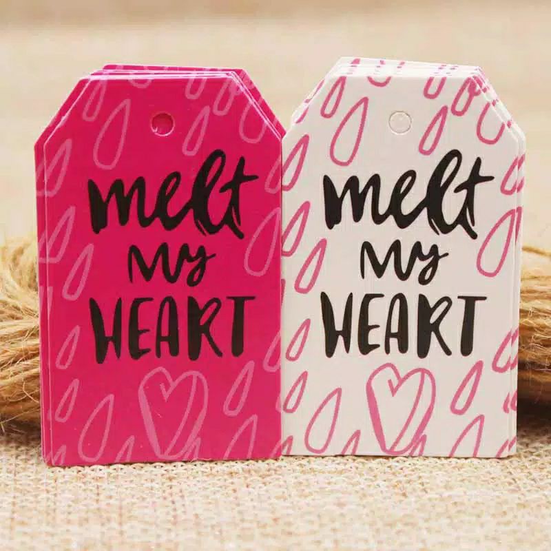 

[ Valentine ] Handtag kartu Tag bahan Kraft Tebal untuk label hadiah valentine souvenir Kado Hamper decoration