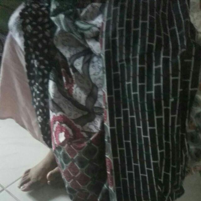 Gamis Batik Motif Ilalang | Baju Muslim Batik Modern | Gamis Batik Syari Atasan Wanita Muslim