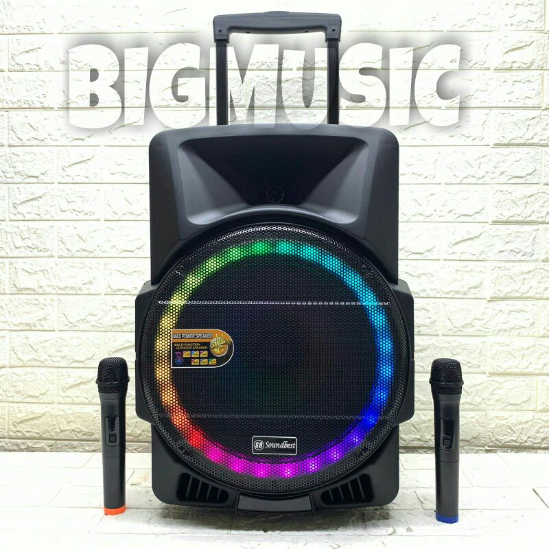 Speaker Portable Wireless Soundbest FT 16 Original 15 inch Bluetooth - USB