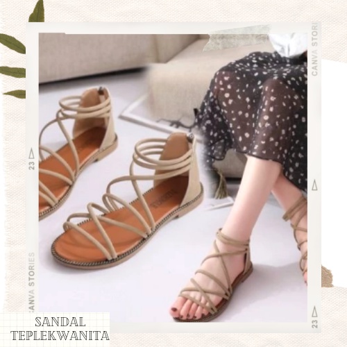 SANDAL WANITA BOHEMIAN TALI  TERBARU KEKINIAN 2021