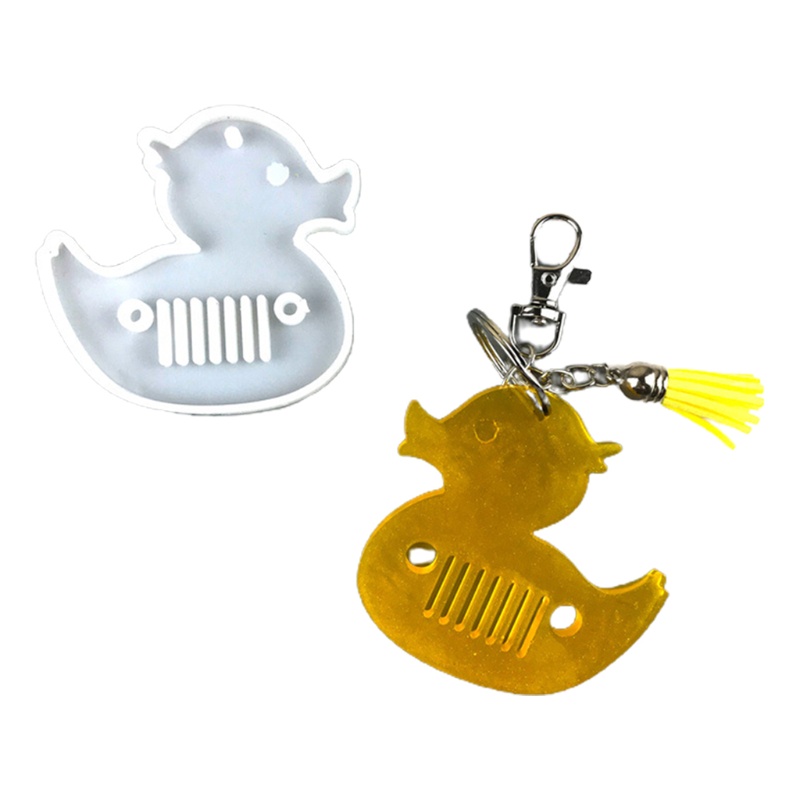 SIY  Diy Duck Keychains DIY Epoxy Craft Necklace Keychain Jewelry Mold Gift Craft