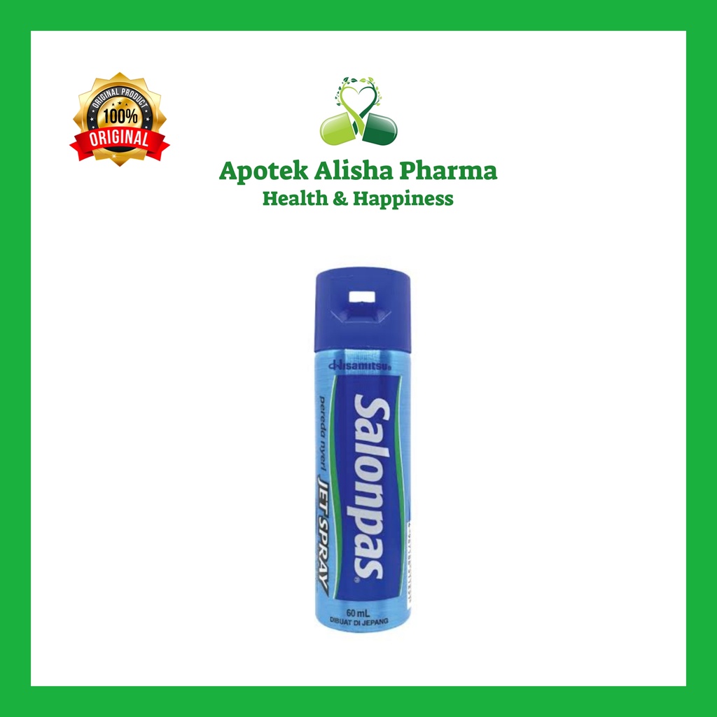 SALONPAS JETSPRAY 118ml - Salonpas Obat Semprot / Salonpas Spray / Pereda Nyeri Cepat / Keseleo / Terkilir / Memar / Sakit Otot