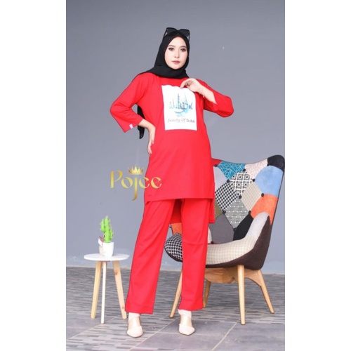 one set tunik oversize original pojee