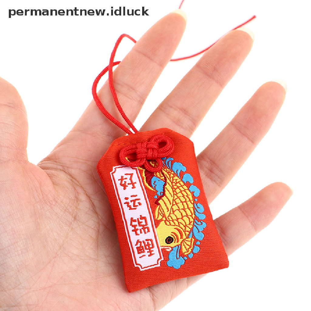 Liontin Tas Pelindung Kesehatan Omamori Pray Fortune Gaya Jepang