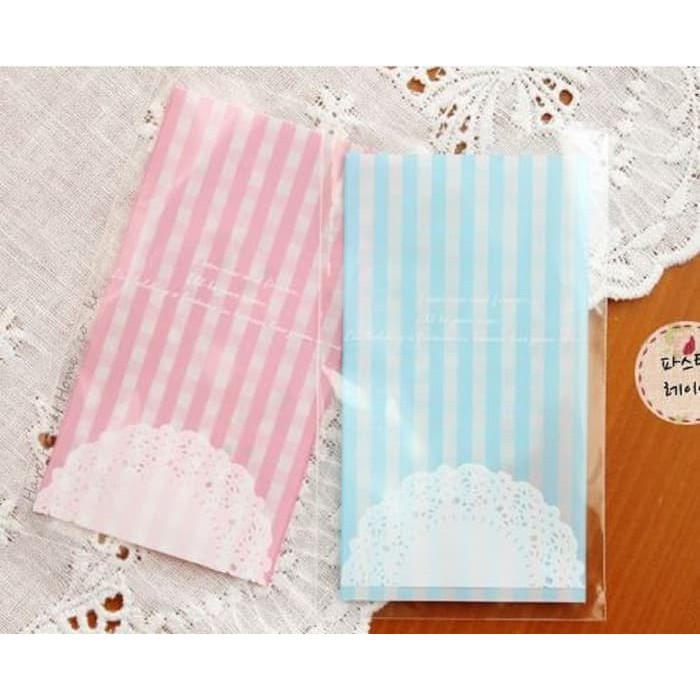 

CVCV166 Plastik Fancy Cookies - Kue - Permen - Accessories Square Blue