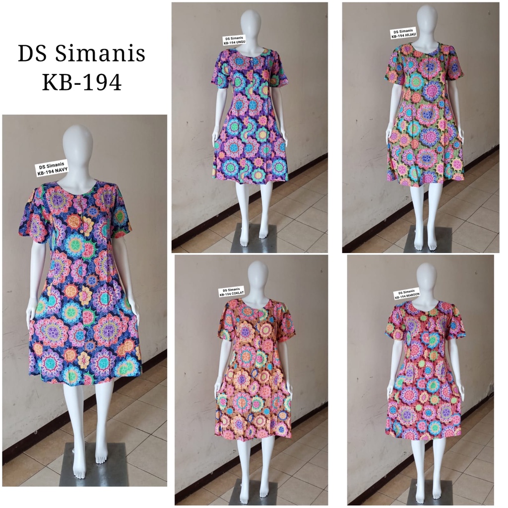 AS Daster Batik Kudamas Simanis LD 106cm Busui KB-193  &amp; KB-194