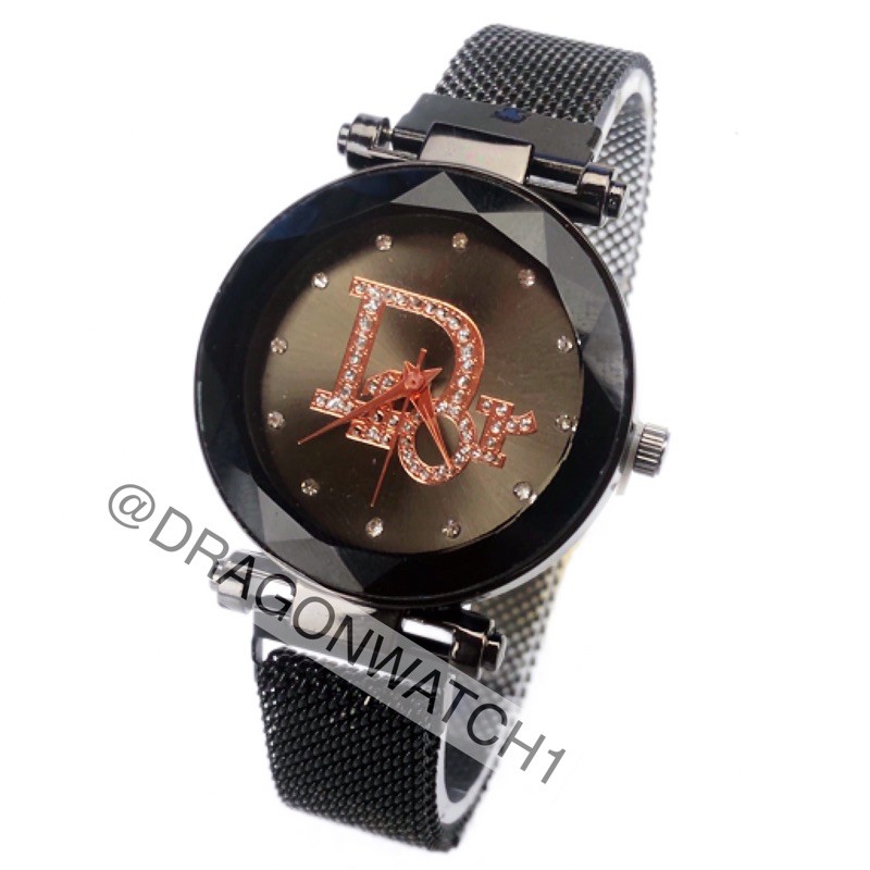 ［ready stok］Jam tangan magnet Rantai wanita rantai pasir s1001-Hitam-1