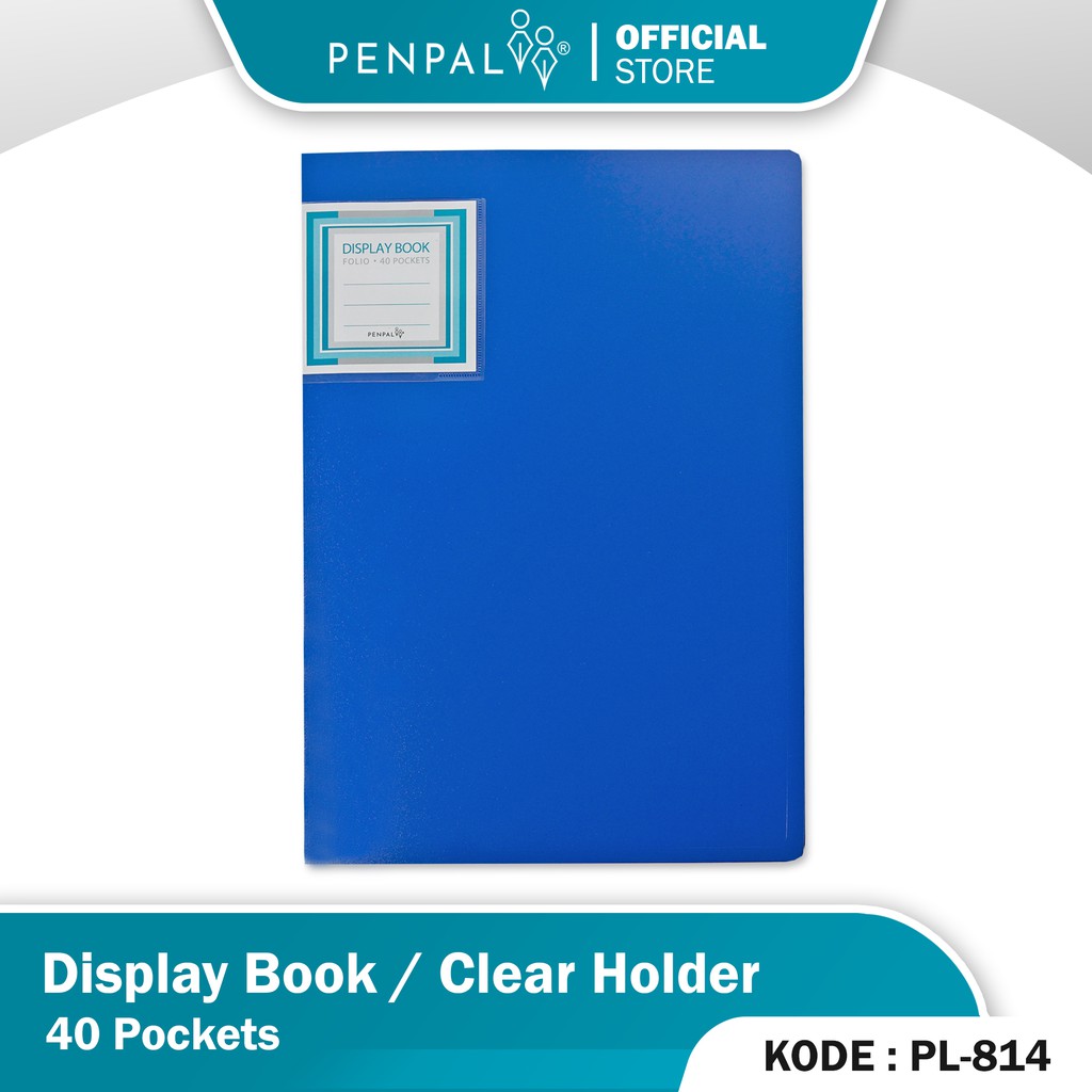 

Penpal Display Book / Clear Holder 40 Pockets PL-814