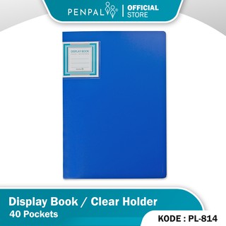 Penpal Display Book / Clear Holder 40 Pockets PL-814