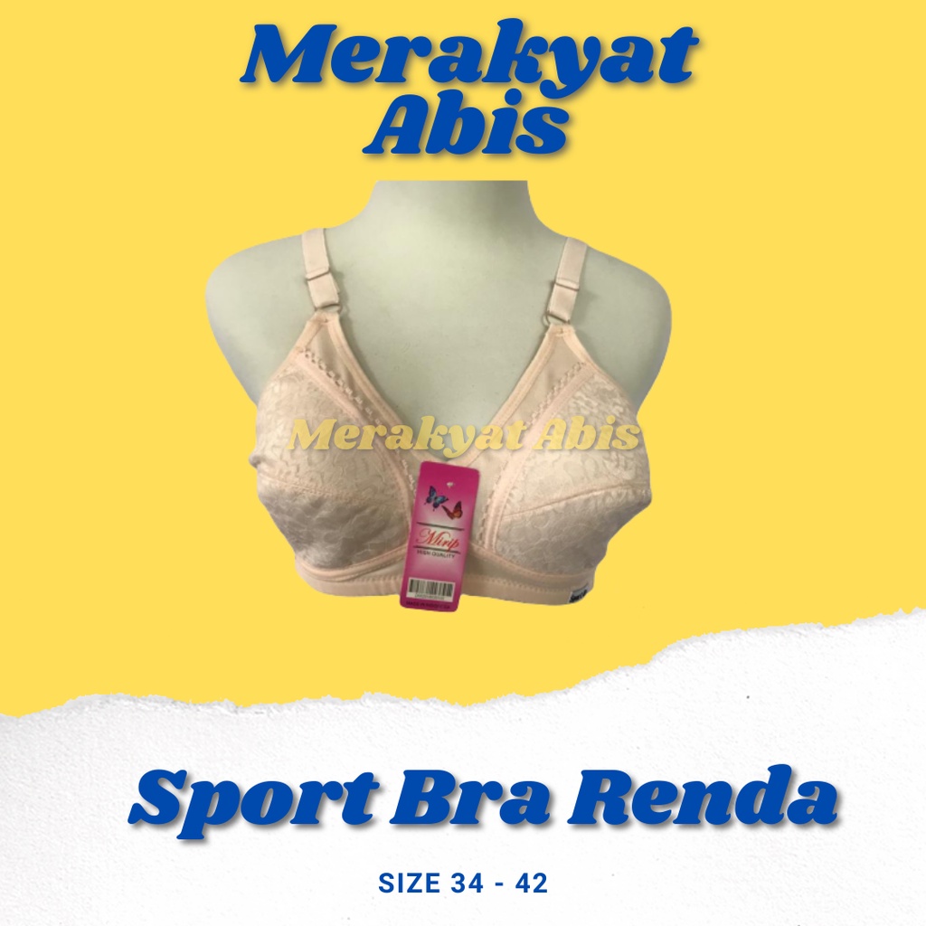 Bra / BH Busa Tipis Tanpa Kawat / BH Sport Renda