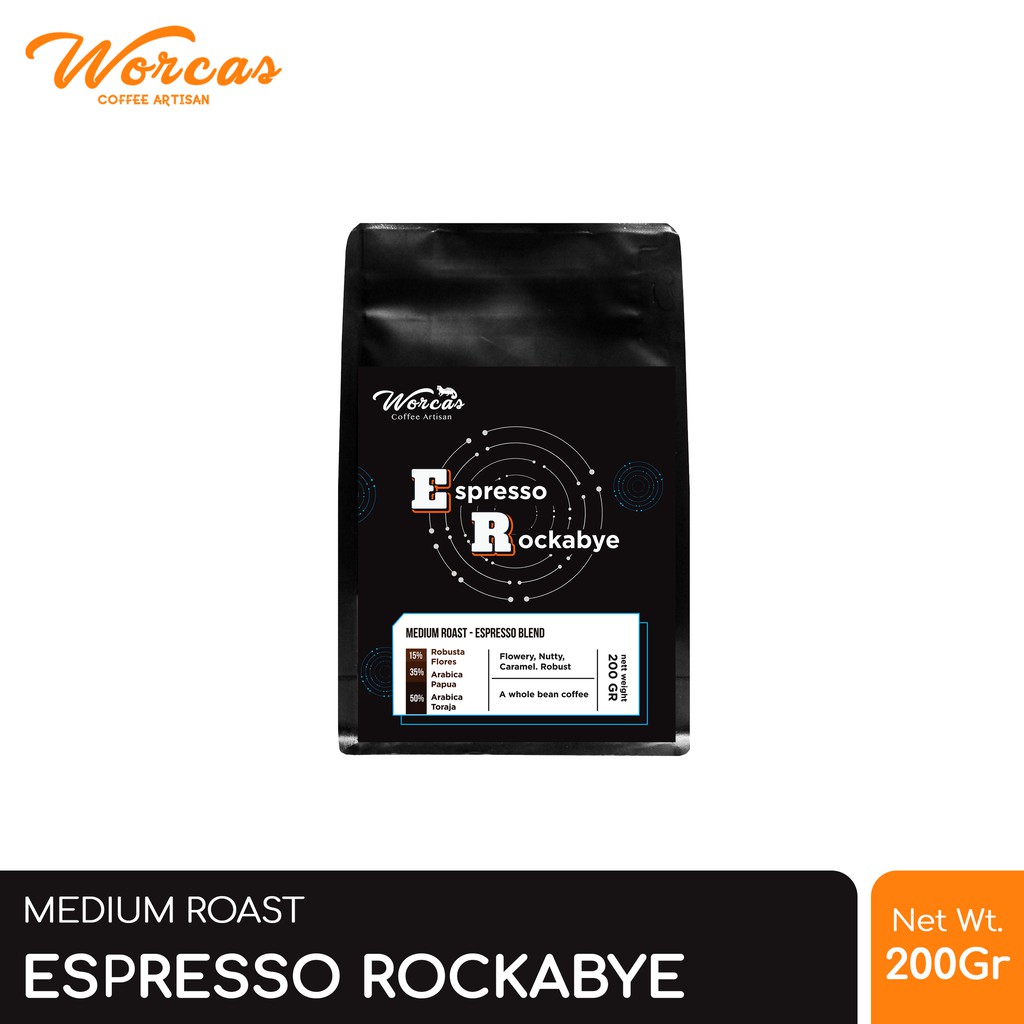 

WORCAS Rockabye Espresso Blend 200 Gram | Medium Roast