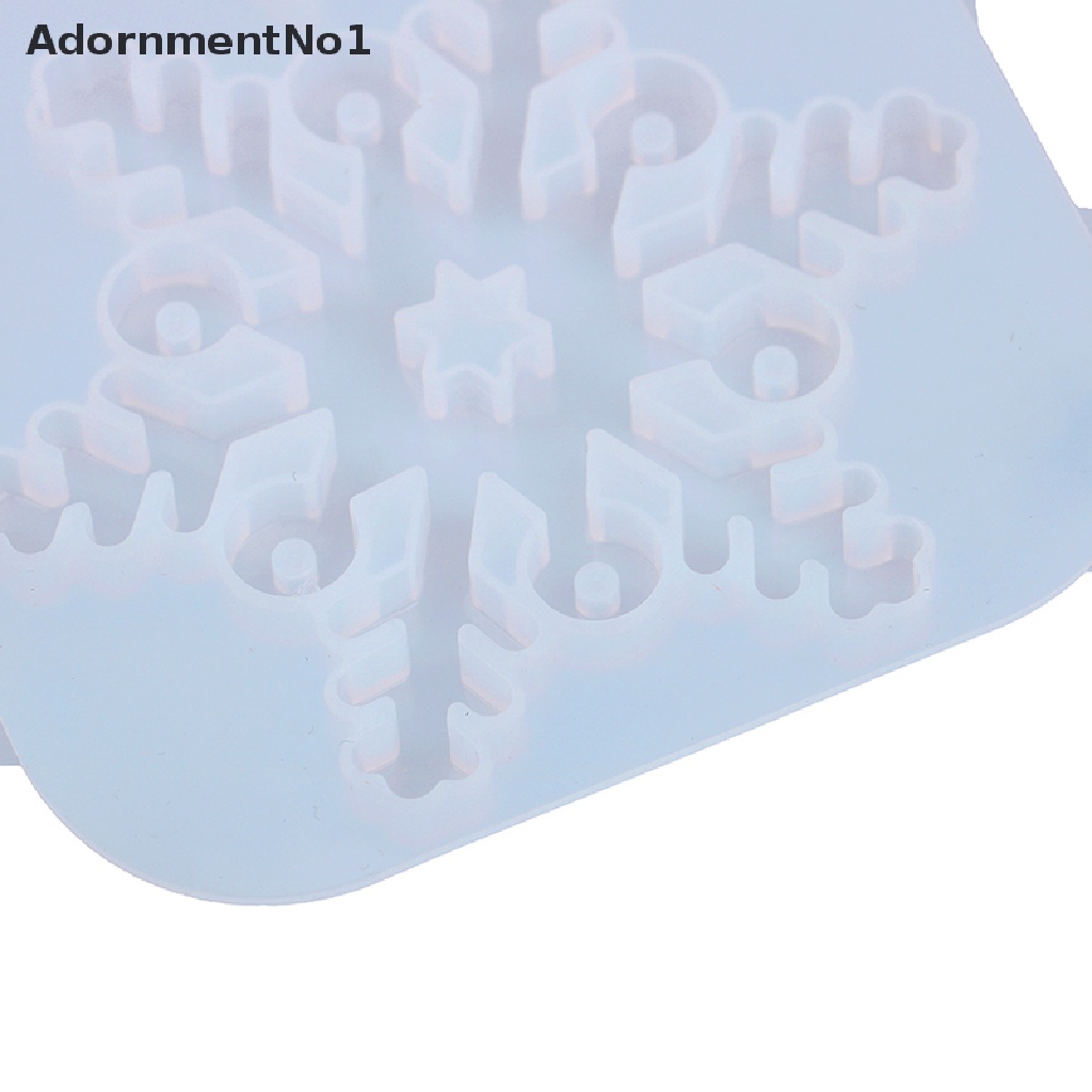 (AdornmentNo1) Cetakan Resin Bentuk Snowflake Bahan Silikon Untuk Membuat Perhiasan Handmade