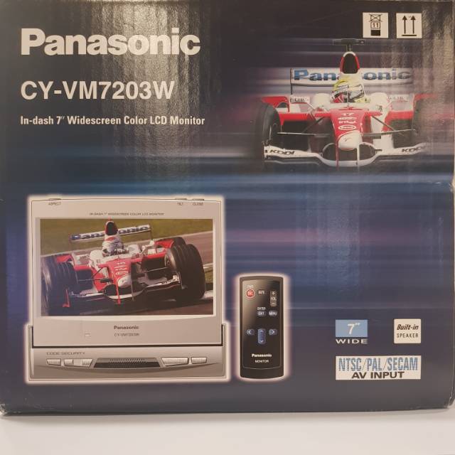 Panasonic 1din Indash TV monitor 7 inchi