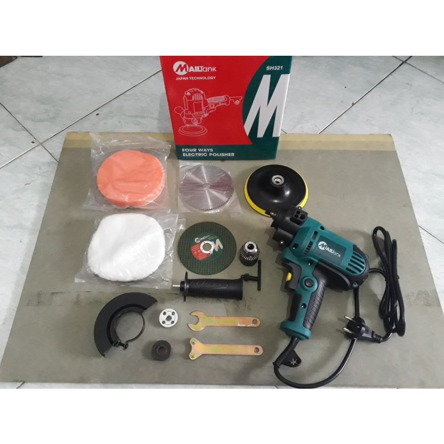 Mailtank SH321 mesin poles MULTIFUNGSI bor gergaji gerinda cutting