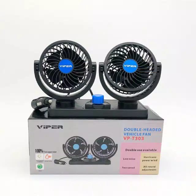 { OMG } KIPAS ANGIN DOUBLE HEADED VEHICLE FAN HX T303