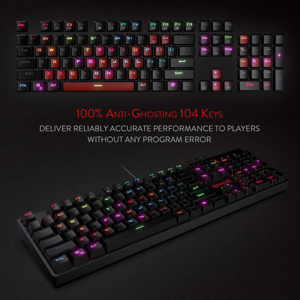 Keyboard Gaming Mechanical Redragon Optical RGB SURARA K582RGB-PRO - K582-PRO