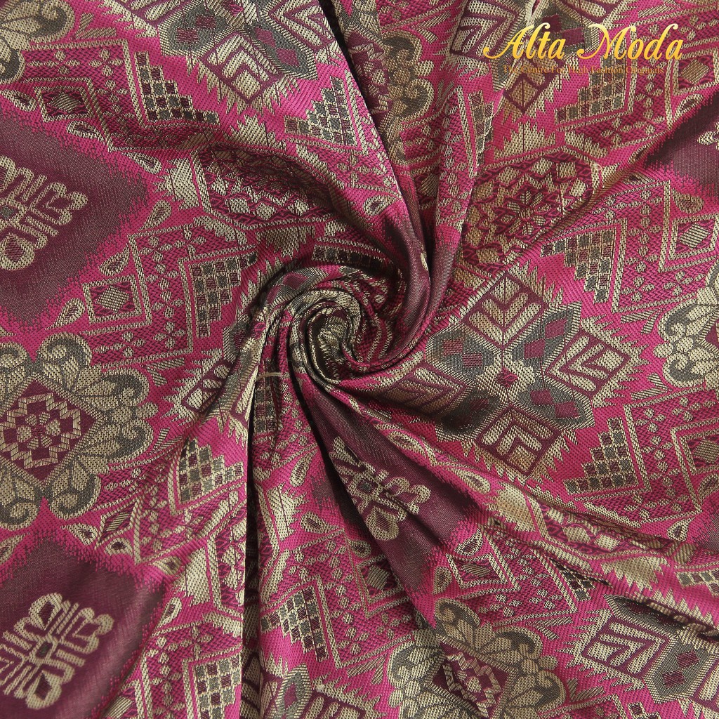 

Alta Moda Songket Motif Palembang Snow Pattern Fuschia (1M)