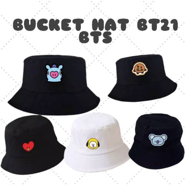 Topi Bucket Hat BT21 BTS KPOP COD
