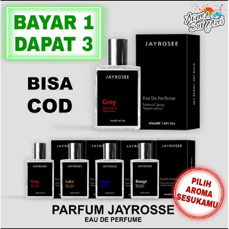 BELI 1 DAPAT 3 PARFUM JAYROSSE GRAY PARFUMNYA PARA FUCKBOY