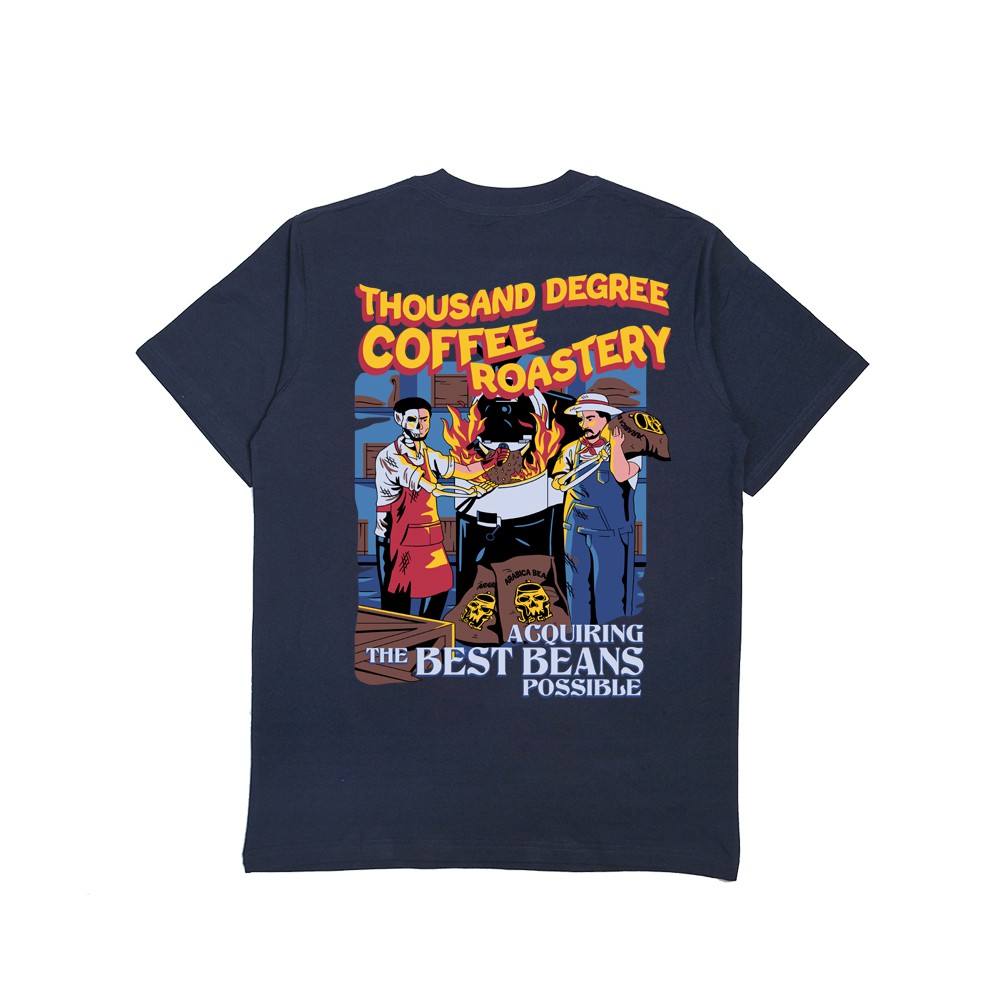 Jackersfield Jack Roastery Tee Navy Kaos T-Shirt Pria 24'S