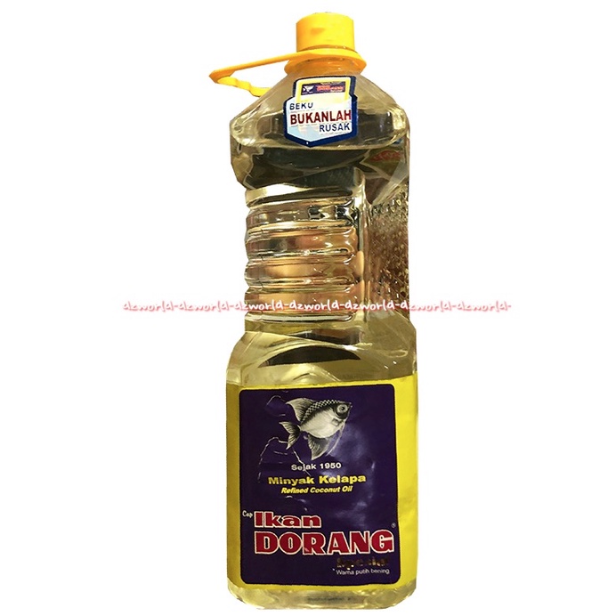 Ikan Dorang 2L Special Warna Putih Bening Minyak Kelapa Refined Minyak Bebas Kolesterol Coconut Oil 2litter 2 Liter