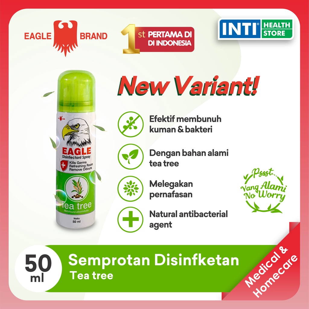 Cap Lang | Tea Tree Spray 50ml | Semprotan Disinfektan Caplang