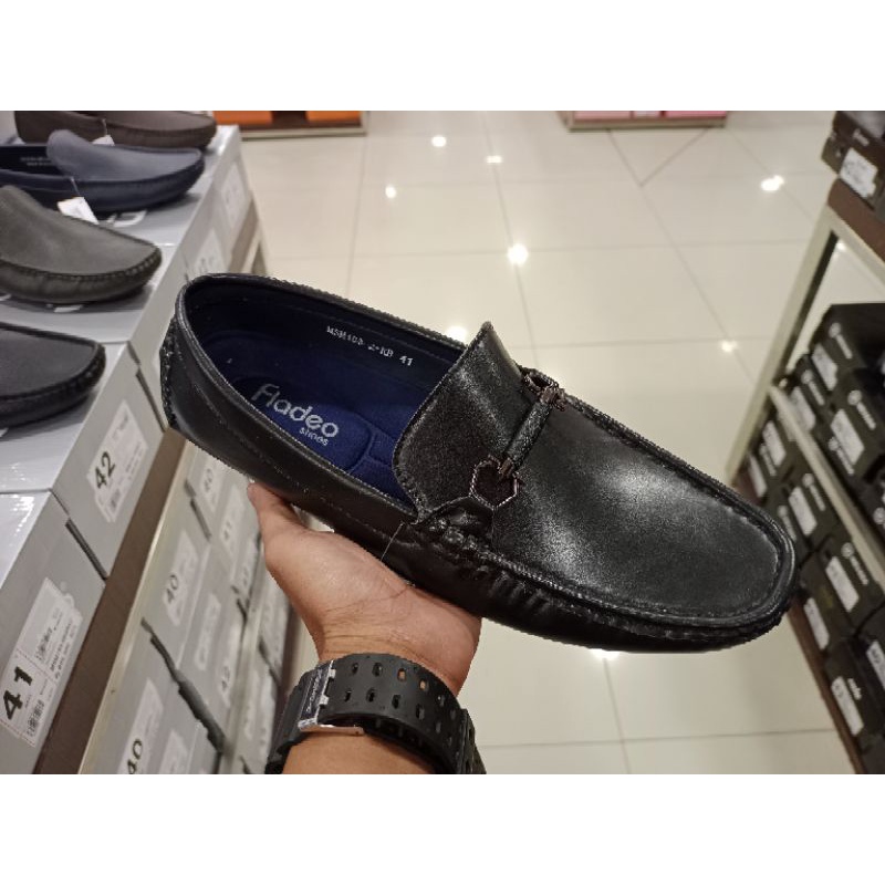 Sepatu loafers slip on pria Formal Fladeo 39 - 43