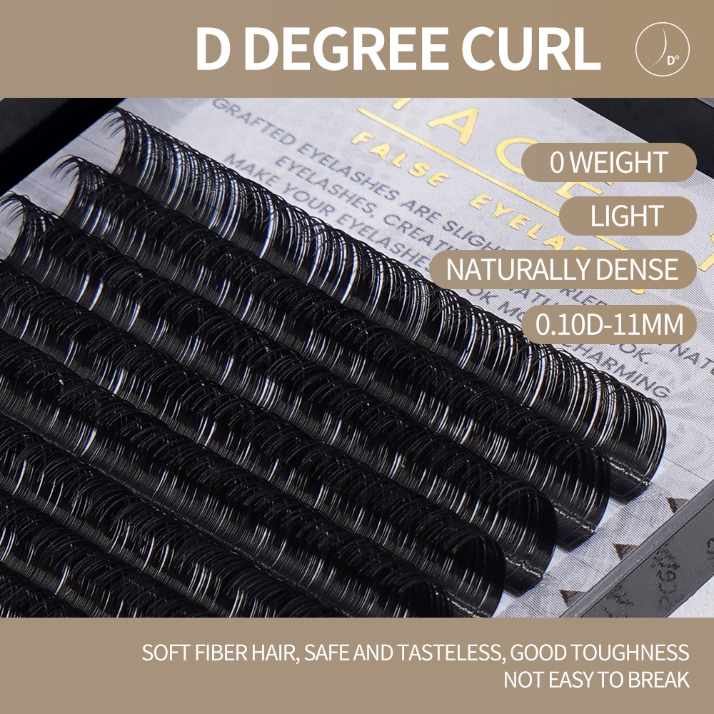 Magefy Type D 10mm-12mm Natural Ketebalan Tanam Bulumata Palsu D Curl Grafting Mink Eyelash Extension