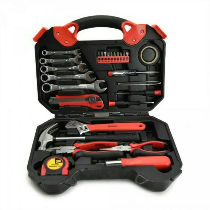 ToolKit 28 Tool Kit Set Original Krisbow Kotak Perkakas Mekanik