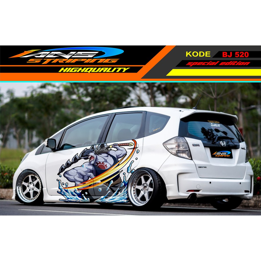 STICKER DECAL HONDA JAZZ BRIO AVANZA SIGRA YARIS / STIKER ANIMASI MOBIL KEREN / DECAL STICKER MOBIL