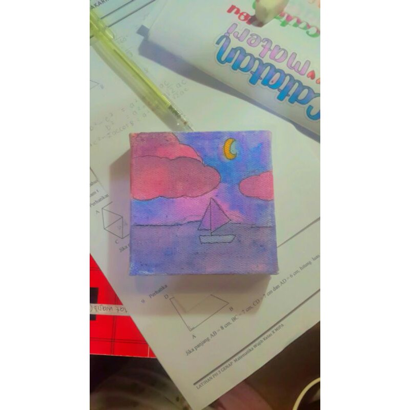 

mini canvas (sdh dicat spt gambar)