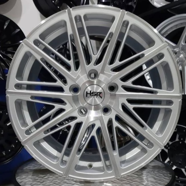 Velg Mobil Ring 18 HSR BALIG Silver Polis for Camry Juke Xtrail