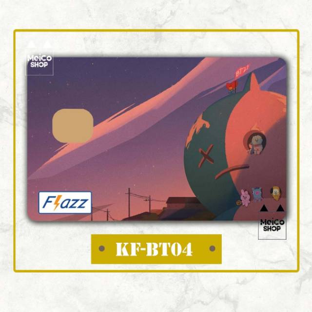 

Sticker Kartu Meico BT21's Dawn - Flazz & E-money