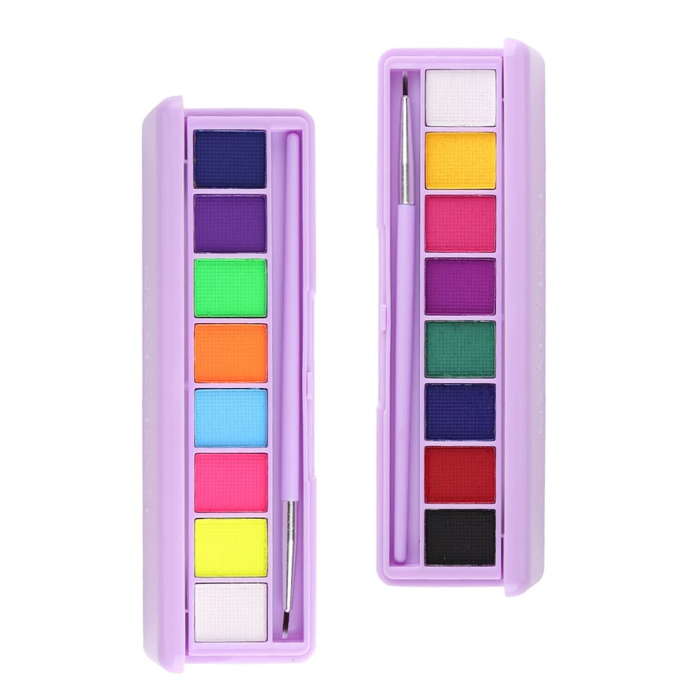 Body Face Painting 8 Warna Palette untuk Pesta Body Paint Kit Glow In The Dark